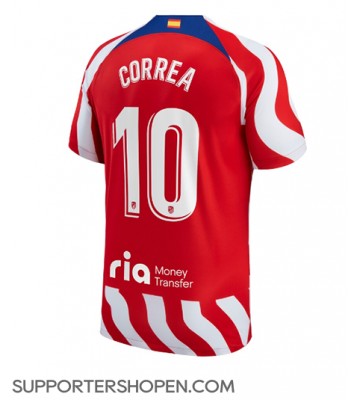 Atletico Madrid Angel Correa #10 Hemma Matchtröja 2022-23 Kortärmad
